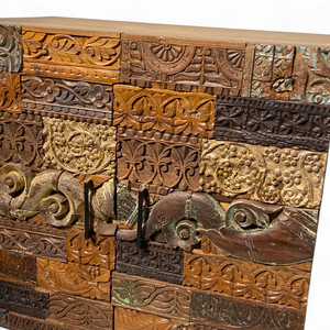 GABINETE DE MADERA Almacenamiento decorativo Mix & Match Decor - MOQ 1 Contenedor Solo Antiguo Madera Antiguo Proveedor al por mayor - Product Image 2