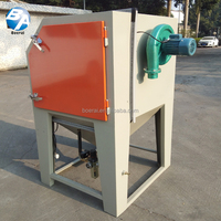 Armoire de sablage manuelle portable avec pompe et moteur de brunissage Utilisez une petite machine de sablage fermée