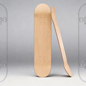 لوح تزلج احترافي مكون من 7 طبقات من خشب القيقب الكندي قابل للتخصيص بتصميم دبل روكر مقاس 8.25 بوصة بتقنية الصب بالجاذبية للبالغين - Product Image 1