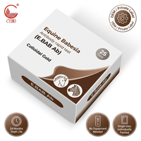 Kit rapide certifié ISO13485 pour la détection des anticorps Babesia équine de haute précision, E.Babesia Ab Colloidal Gold, 1 test ou 25 tests