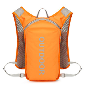 Gilet d'hydratation multifonctionnel en nylon pour la course à pied Veste Running Sans <span class=keywords><strong>Manche</strong></span> Safety Reflective Sports Water Backpack Bag for Cycling - Product Image 3