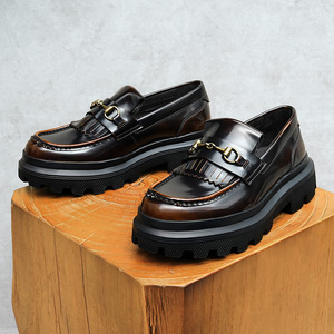 Nouvelles Chaussures en Cuir pour Hommes de Haute Qualité, Style Décontracté et Habillé, Tissées, à Enfiler - Product Image 4