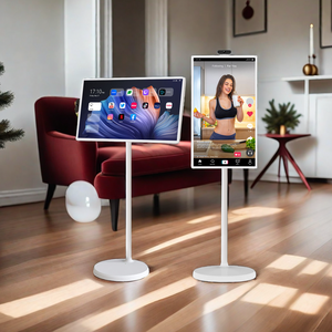 Nuevo televisor blanco de pantalla plana, televisor pequeño de 27 32 pulgadas con cámara, televisor portátil, reproductor de juegos, reproductor de vídeo, televisor para teléfono inteligente - Product Image 3