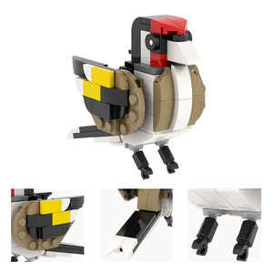 Juego de Bloques de Construcción para Niños, Juguete de Montar, Oriole Cardina, Jilguero, Golondrina, Kingfisher, Paridae - Product Image 5