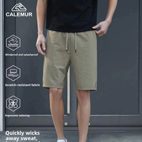 CALEMUR/Gloria Mu Short de sport pour homme en nylon et élasthanne, respirant, séchage rapide, taille mi-haute élastique, micro-élastique