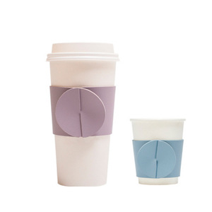 Fundas desechables minimalistas nórdicas para vasos, cubiertas antideslizantes para vasos, fundas personalizadas para vasos y botellas de vidrio. - Product Image 1