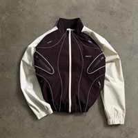 Blouson Bomber Unisexe Personnalisé Style Vintage Streetwear Col Montant Zippé Coupe-Vent Matelassé Décontracté Type Aviateur