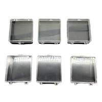 Boîte acrylique organisateur de bijoux pour boîtes à charnière en plastique transparent