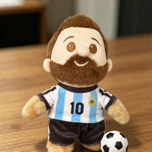 Peluche de la Nueva Estrella del Fútbol Argentino, Colgante Rey del Balón, Messi, Regalo para Amigos - Product Image 2
