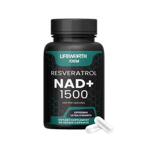 קפסולות nicotinamide lifosal nad nad קפסולות nad עם רזברטרול של אנרגיה, & תמיכת מוח - Product Image 1