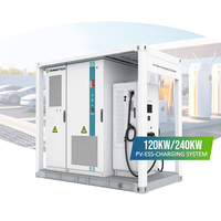 Armoire de charge solaire extérieure 120 kW de puissance, 241 kWh de capacité, refroidissement air-liquide, IP55