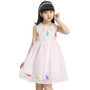 Sitios Web de Venta al por Mayor de China, Vestido de Verano de Algodón para Niñas Pequeñas - Product Image 4