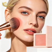 Fard à joues en poudre longue tenue avec une texture lisse et facile à estomper pour le maquillage quotidien et professionnel, fabricant de marques privées, vente en gros