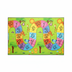 200x140x0,8 cm Tapis de jeu double face XPE pour bébé-Mousse imperméable non toxique enroulable Numéro coloré Route-Autoroute - Product Image 1