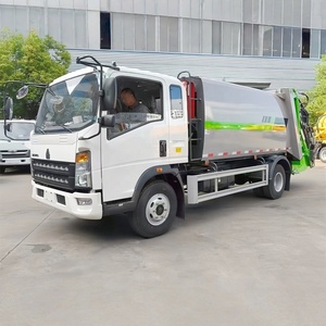 Camions compacteurs de déchets HOWO 8m³ <span class=keywords><strong>à</strong></span> prix d'usine pour la collecte des ordures <span class=keywords><strong>à</strong></span> Trinité-et-Tobago/<span class=keywords><strong>Maurice</strong></span> - Product Image 3