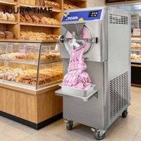 Machine à glaces artisanales verticale en acier inoxydable, 15 minutes par cycle, pour café et restaurant