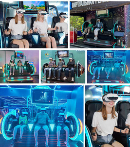 Tùy chỉnh VR <span class=keywords><strong>Simulator</strong></span> <span class=keywords><strong>3</strong></span> chỗ 9D máy Cinema ghế thực tế ảo <span class=keywords><strong>Simulator</strong></span> VR Arcade thiết bị - Product Image 3