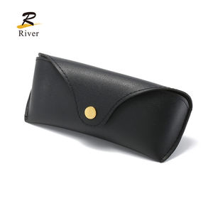 ODM OEM <span class=keywords><strong>Factory</strong></span> Custom Leder Sonnenbrille netui RSC1062 PU Brillen tasche Geprägte Druck brillen etui - Product Image 3