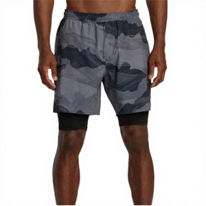 กางเกงขาสั้นออกกำลังกายผู้ชายคุณภาพสูงขายดี สไตล์สตรีทแฟชั่น ลายเรียบ แห้งเร็ว ระบายอากาศได้ดี ผลิตจากผ้าสแปนเด็กซ์และโพลีเอสเตอร์ - Product Image 3