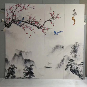 Panel dinding PVC bordir geometris Modern, dekorasi rumah tahan air tahan api dapat disesuaikan untuk latar belakang TV kamar tidur - Product Image 1