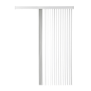 Usine directe luxe PVC stores verticaux 89mm rideaux occultants pour salon décor matière plastique auvent latéral - Product Image 5