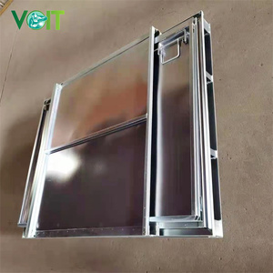 <span class=keywords><strong>Caisse</strong></span> en acier <span class=keywords><strong>métallique</strong></span> carrée pliable, empilable, galvanisée, robuste, pour le transport et le stockage industriel - Product Image 3