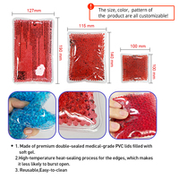 Bingyuan - Compresas de Gel Frío/Caliente Reutilizables de Perlas de Agua, Diseño Personalizado, Clase Médica I, 50 g, 10x10 cm, Alivio del Dolor