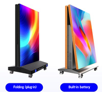 Publicité de location ultra mince pliable d'écran d'affichage à LED d'intérieur P1.25-P2.5 pour des panneaux d'affichage d'événements