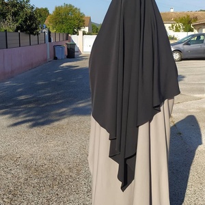 2231 #   Khimar 14 couleurs pour l'Aïd et le Ramadan, en Nida de haute qualité, vêtement islamique à nouer, foulard de prière, hijab pour femme - Product Image 3