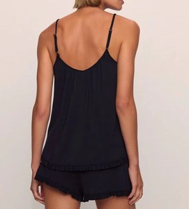 Pyjama pour femmes en modal avec débardeur à volants et short, soutenu par le fabricant Oeko - Product Image 5