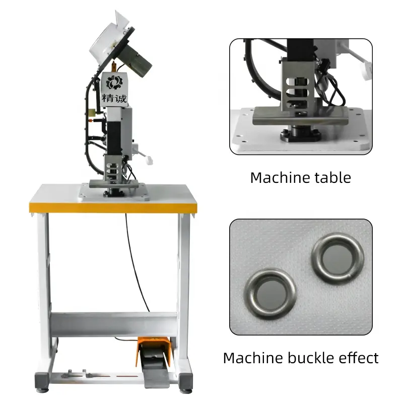 Automatic eyelet punching machine semi automatic eyelet machine for labels punching machinery