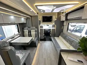 Un véhicule de voyage adapté aux voyages en famille, IVECO grand espace côté expansion RV tout-terrain RV remorque de voyage