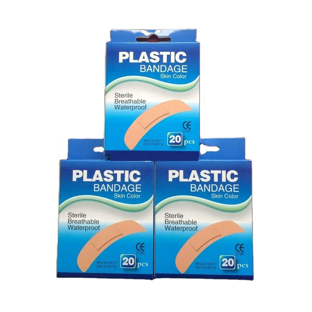 OEM Custom Elastic Fabric Bandage Adhesive quick wound healing plasters/Assorted Size Band Aid/waterproof Plastic Band-Aid