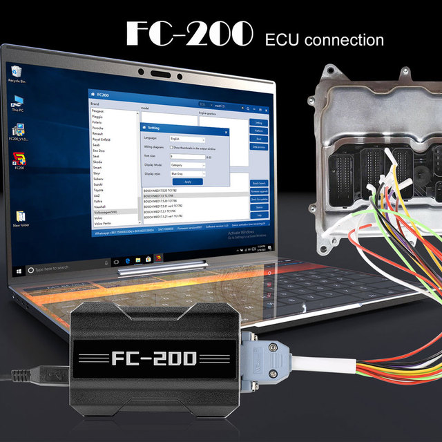 CG FC200 Electric Engine Analyzer Full AT200 Upgrade ECU Repair & Programmer Tool for Cars 1-Year Warranty