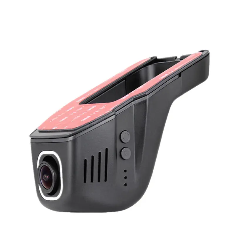 Скрытый Автомобильный видеорегистратор с Wi-Fi, передняя и задняя камеры, 2 объектива, FHD 1080P, циклическая запись, управление через приложение, запись процесса вождения
