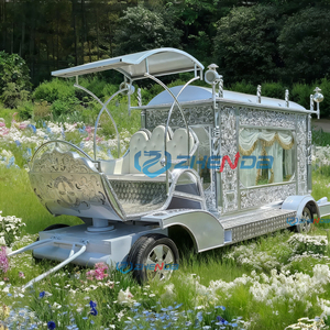 Retro European Style Electric Funeral Hearse Customized Color Size Brand New Funeral Ceremony Coffin Carriage <b>Trailer</b> Sale - Product Image 4