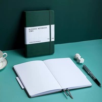 Carnet en papier personnalisé imprimé A5 avec sangle, carnet à points, logo imprimé sur cuir