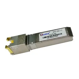 ऑप्टिकल ट्रांसीवर 10G कॉपर SFP RJ45 10GBASE T मॉड्यूल दूरी CAT6a पर 30M तक