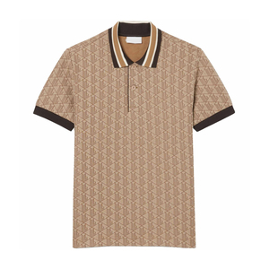 เสื้อโปโลผู้ชายผ้าคอตตอนผสมวิสโคส พร้อมสำหรับการพิมพ์ลายแบบกำหนดเอง แขนสั้น สีพื้น เหมาะสำหรับการพิมพ์ดิจิทัล ปักลาย และติดฉลากส่วนตัว - Product Image 1
