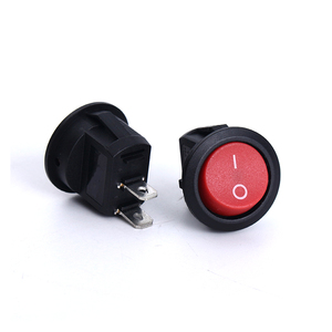 Interruptor Basculante Redondo Pequeño Negro de 2 Pines ON-OFF 3A 250V 6A 125V CA, Apertura 14.5mm-15mm - Product Image 3