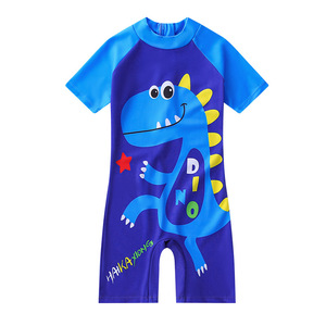 Traje de baño de una pieza para niños, traje de baño de secado rápido con protección solar para nadar y deportes acuáticos de 4 a 8 años - Product Image 5