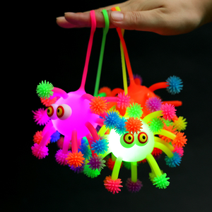 깜박이는 문어 뾰족한 퍼퍼 볼/뾰족한 스트레스 퍼퍼 볼 장난감 - Product Image 3