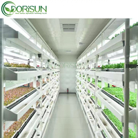 Ferme hydroponique NFT en conteneur, agriculture verticale intelligente, ferme en conteneur d'expédition, petite serre, système de culture hydroponique de laitue