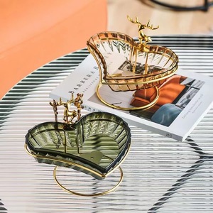<span class=keywords><strong>2023</strong></span> nouvelle assiette de fruits en plastique en forme de coeur à la mode maison Table basse fruits secs Snack boîte de rangement <span class=keywords><strong>vaisselle</strong></span> promotionnelle - Product Image 5