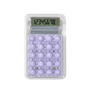 Mini Candy Colored Calculator Portable Small Office Student Use Battery Powered ABS <b>Material</b> - Product Image 3