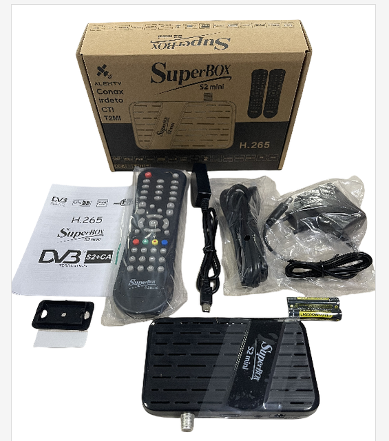 2025 New Super Large DVB-S2 Mini TV Box Set Top Box Supports IPTV 4k HD FTA H.265 Satellite Signal Receiver