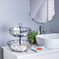 Organisateur de bureau mural multifonctionnel en fonte métallique pour le rangement de la cuisine et du salon