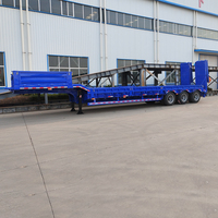 Lowboy Step Deck Trailer 3 et 4 Essieux Lowboy Trailer à vendre
