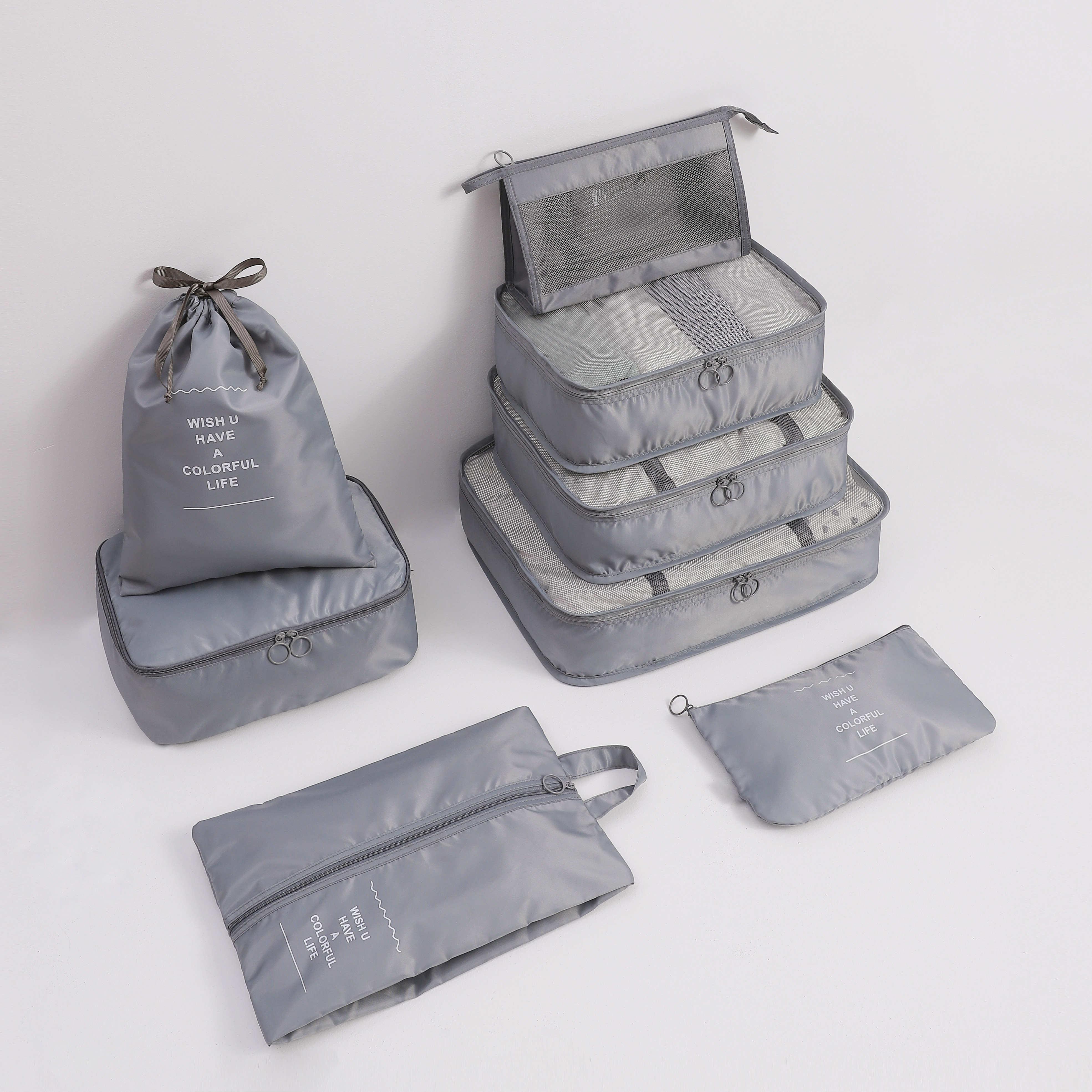 8 Piece Set - Gray