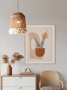 Candelabro colgante <span class=keywords><strong>de</strong></span> <span class=keywords><strong>cuerda</strong></span> <span class=keywords><strong>de</strong></span> cáñamo minimalista elegante con borlas tejidas a mano Pantalla <span class=keywords><strong>de</strong></span> yute Natural lámpara colgante elegante - Product Image 4